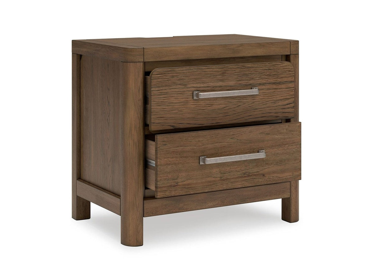 Cabalynn - Two Drawer Night Stand - Light Brown