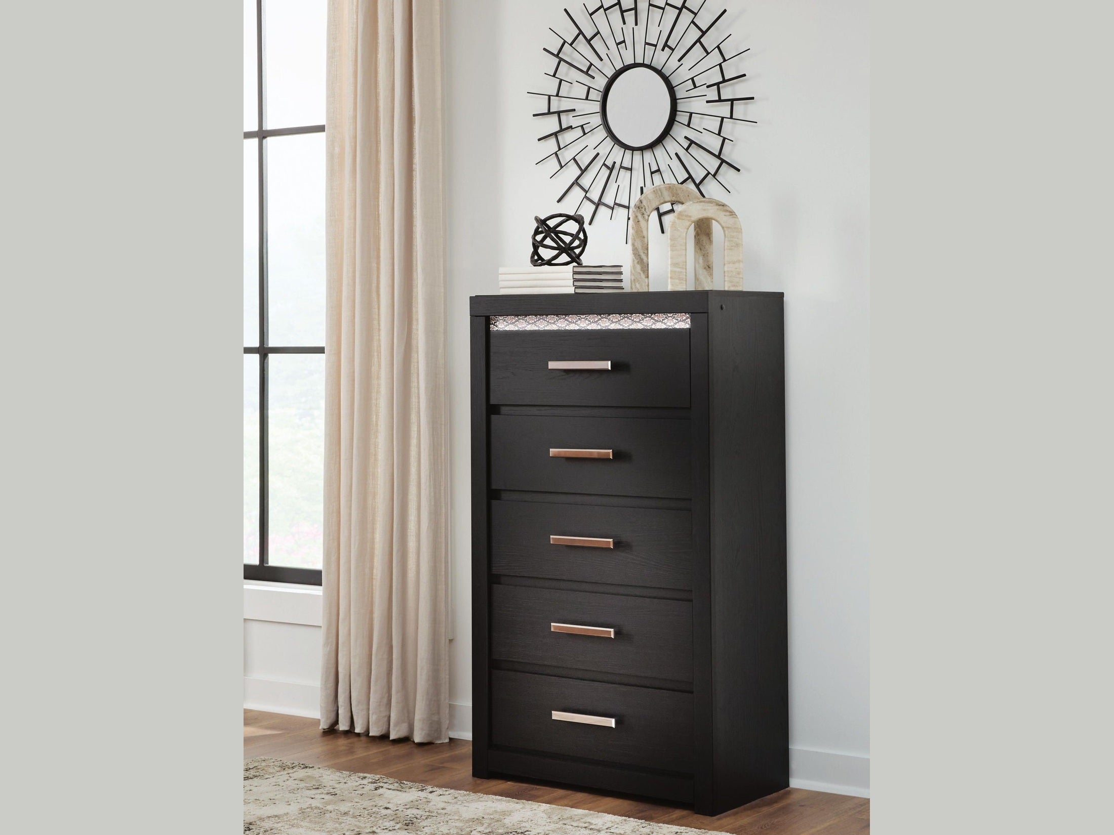 Brizmore - Five Drawer Chest - Black