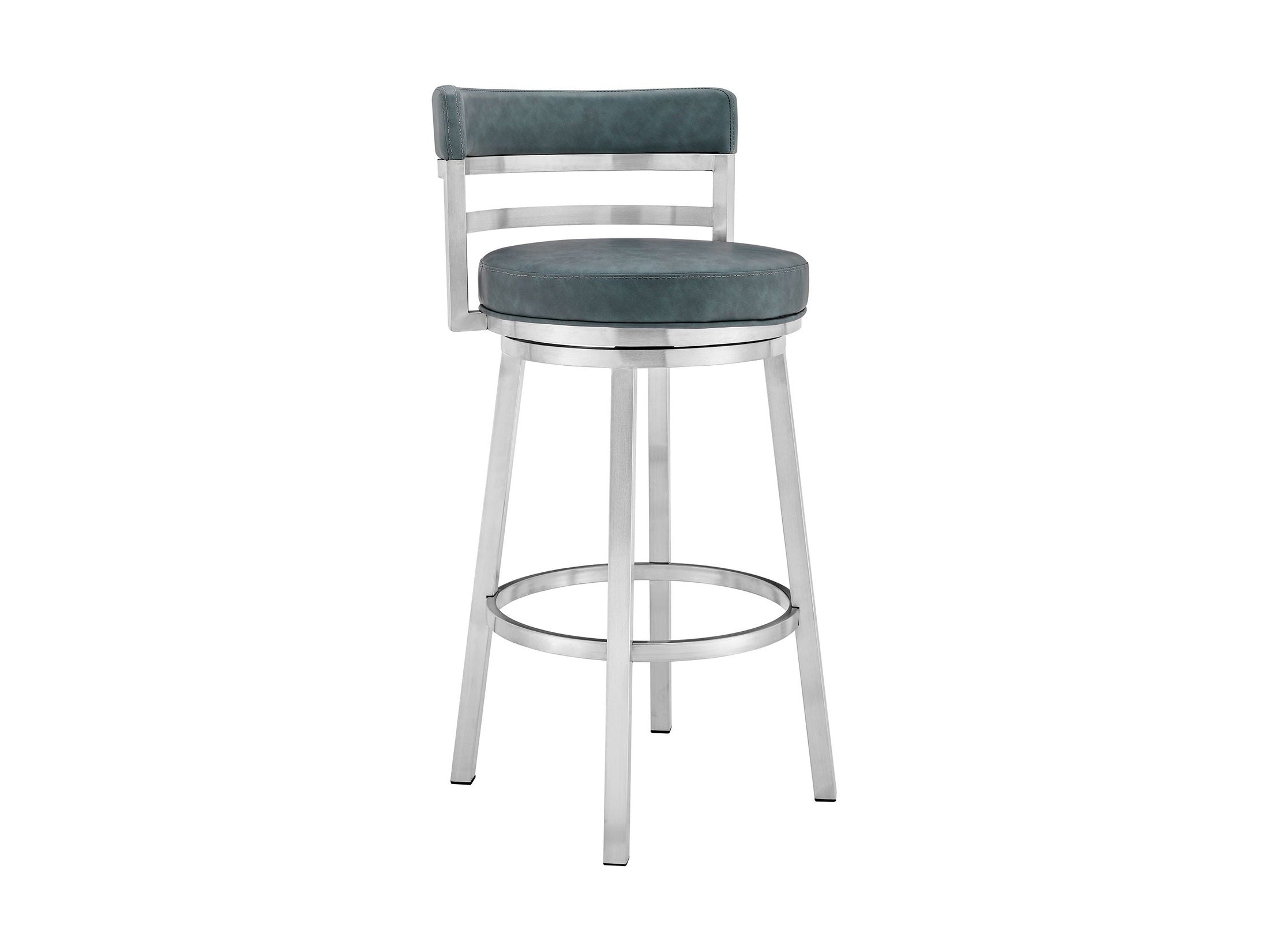 Madrid - Swivel Stainless Steel Bar Stool
