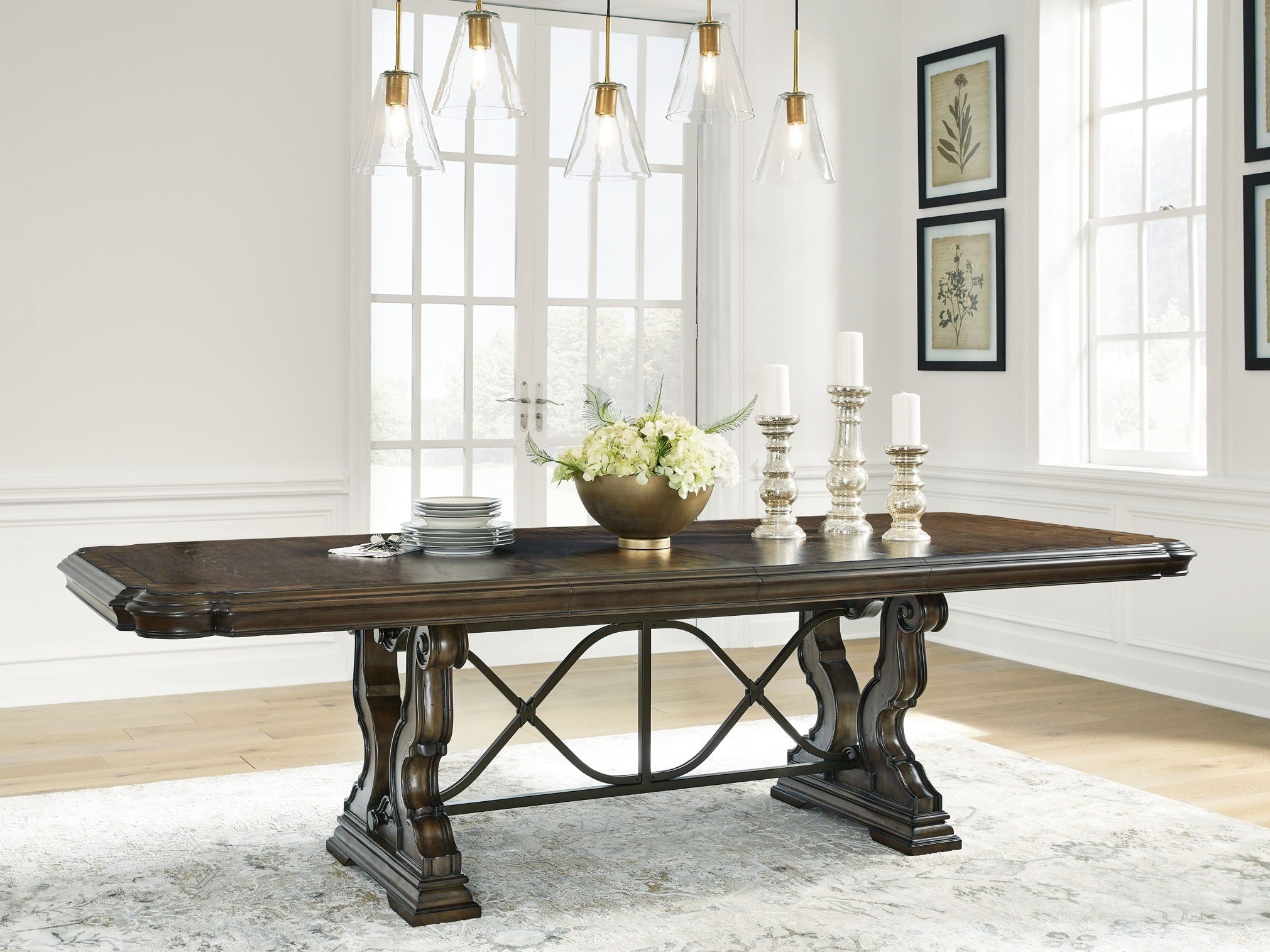 Maylee - Dining Extension Table - Dark Brown