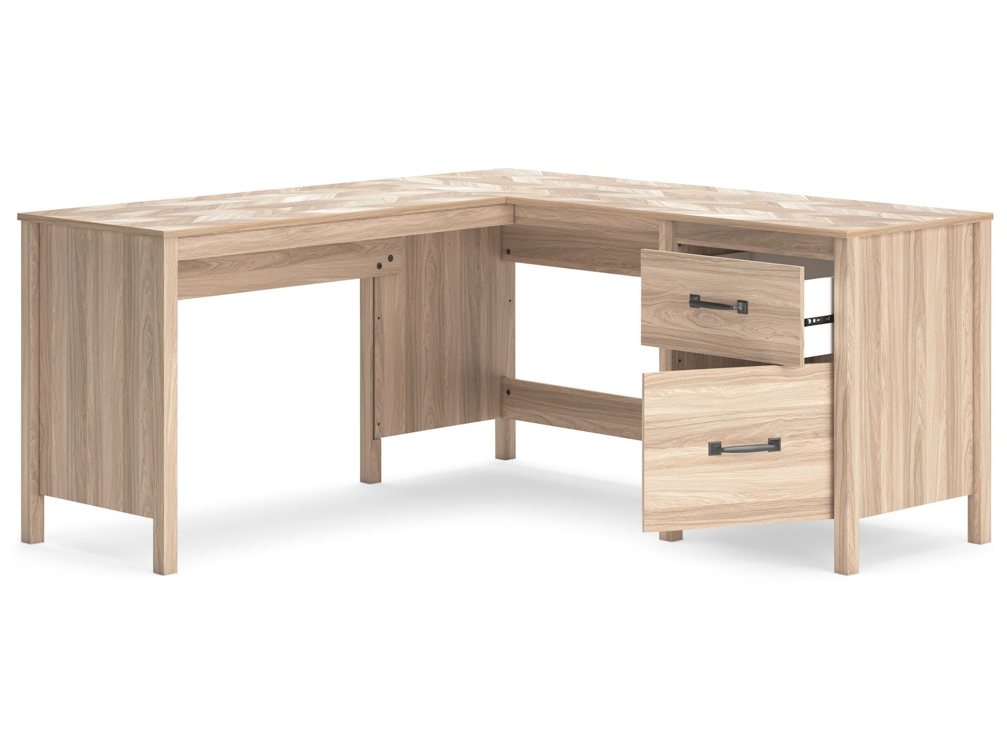 Battelle - 60" Home Office Desk With Return - Tan