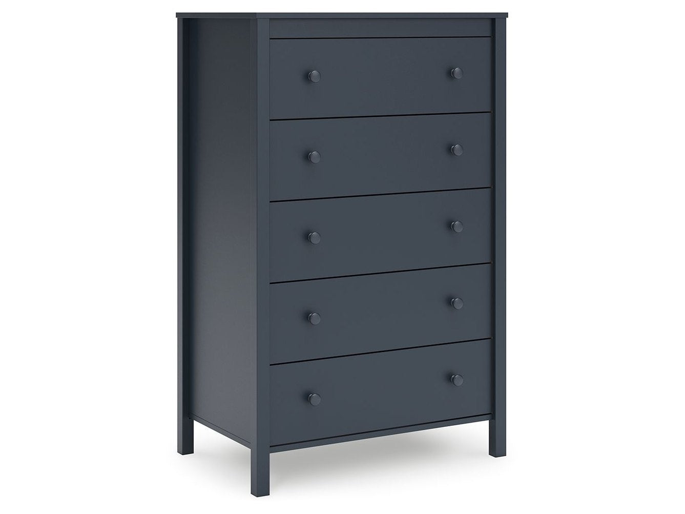 Simmenfort - Five Drawer Chest - Navy Blue