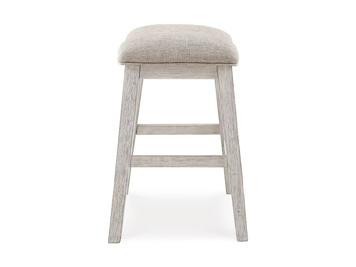 Skempton - Upholstered Stool (Set of 2) - White