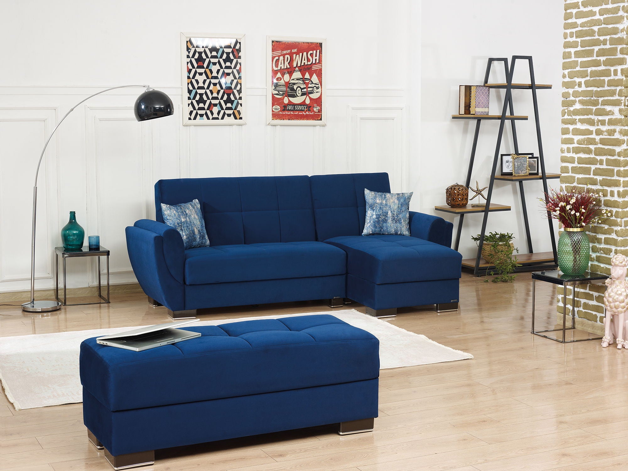 Ottomanson Armada Air - Upholstered Ottoman With Storage - Microfiber