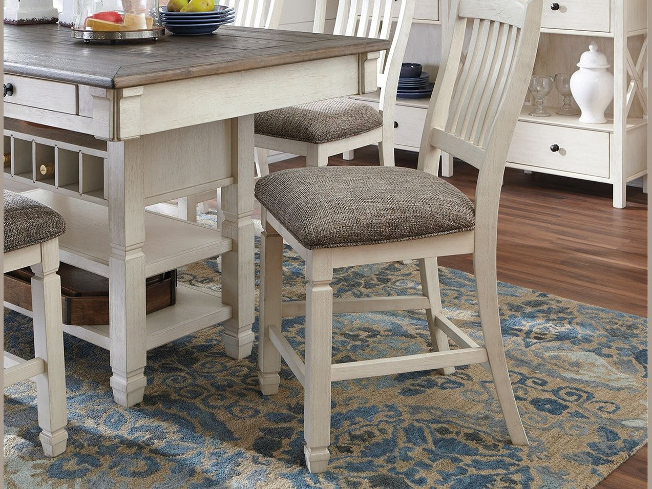 Bolanburg - Upholstered Barstool (Set of 2) - Beige