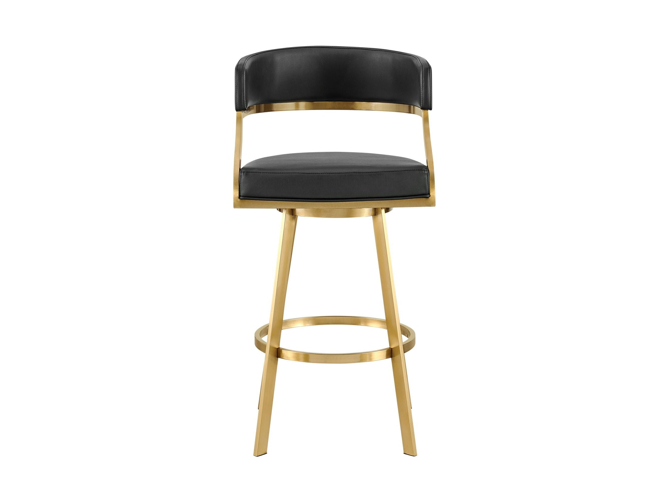 Saturn - Swivel Stool - Gold Legs