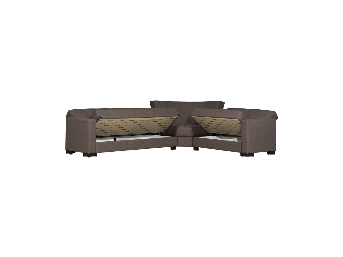 Ottomanson Armada - Upholstered Convertible Sectional With Storage - Polyester