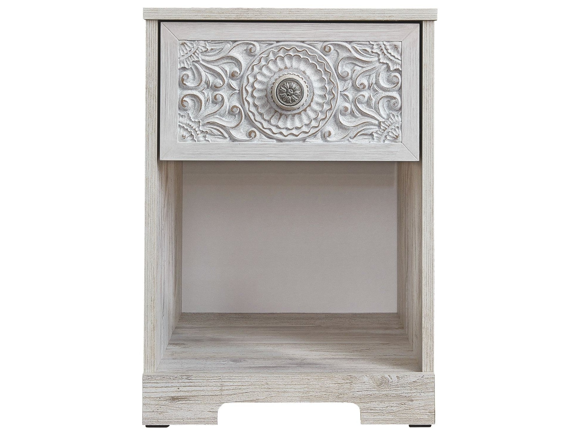 Paxberry - One Drawer Night Stand - Whitewash