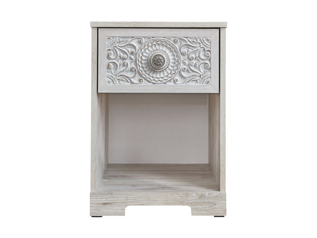 Paxberry - One Drawer Night Stand - Whitewash