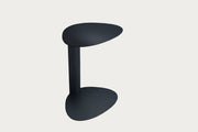 Bink side table in pepper finish on a white background
