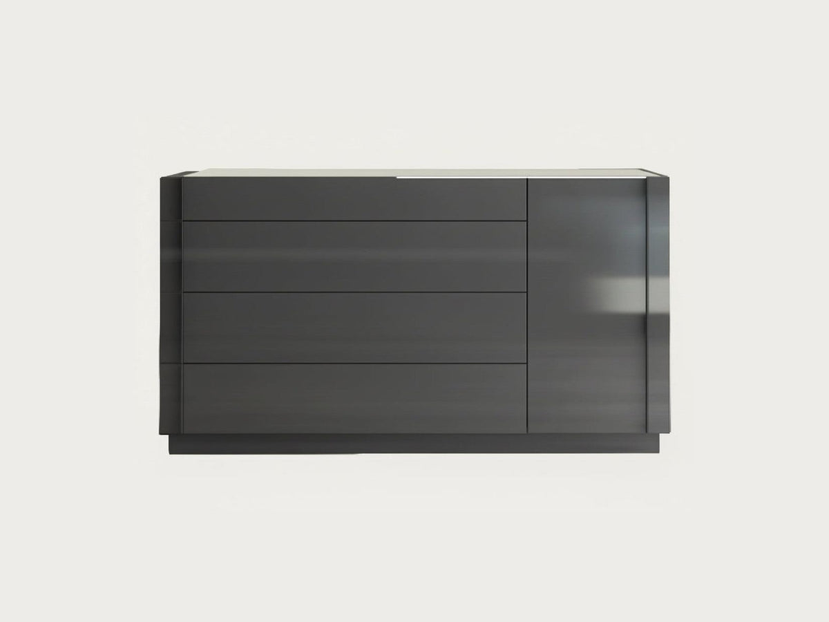 Braga Dresser in Grey High Gloss