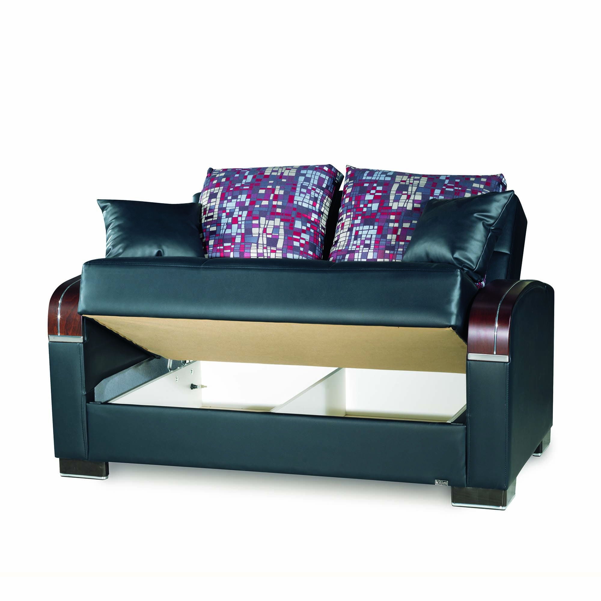 Ottomanson Mobimax - Upholstered Convertible Loveseat With Storage