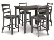 Bridson - Square Counter TBL Set (Set of 5) - Gray