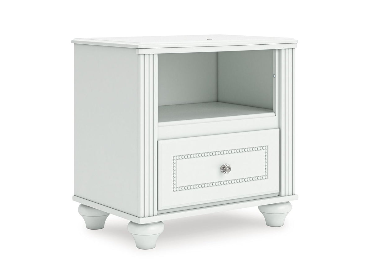 Kozlani - One Drawer Night Stand - White
