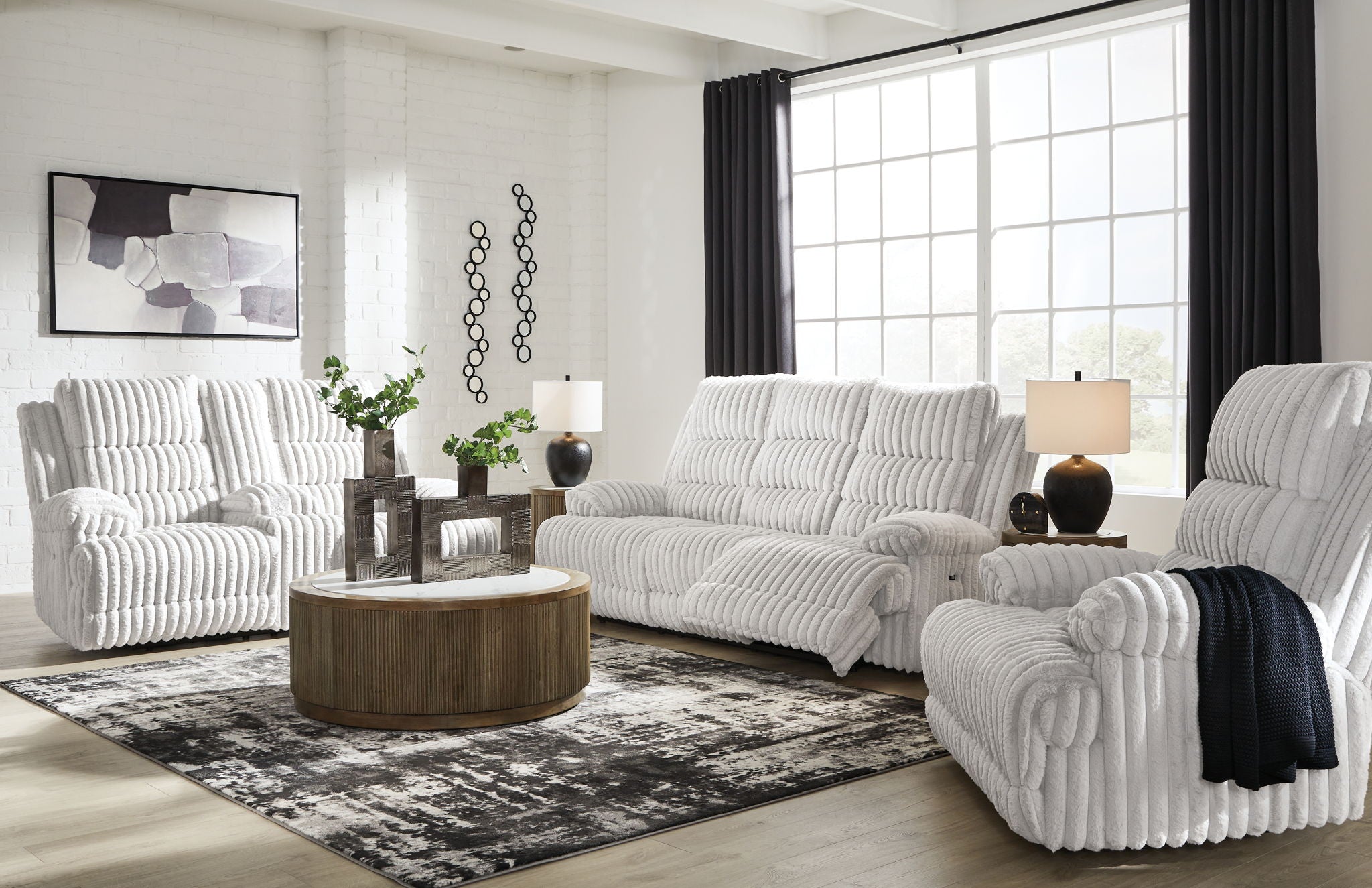 Technique - Reclining Power Sofa Set