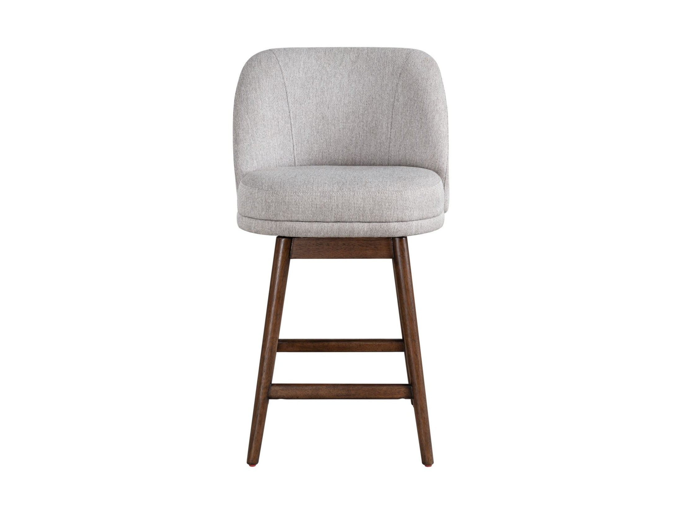 Sadie - Solid Wood Upholstered 26" Counter Height Swivel Barstool