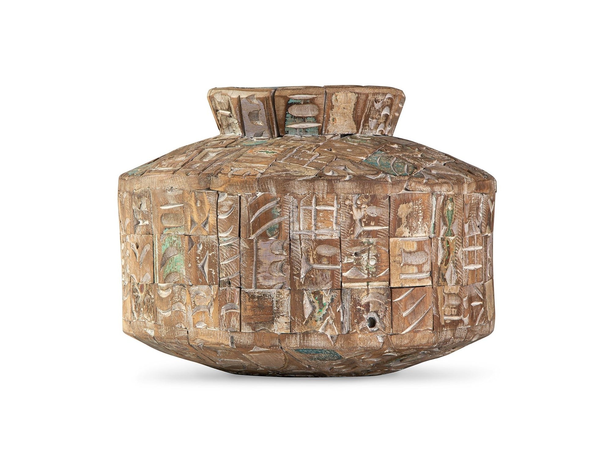 Meltland - Vase - Square - Natural / Black