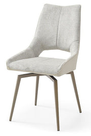 1239 - Swivel Chair - Beige / Champagne