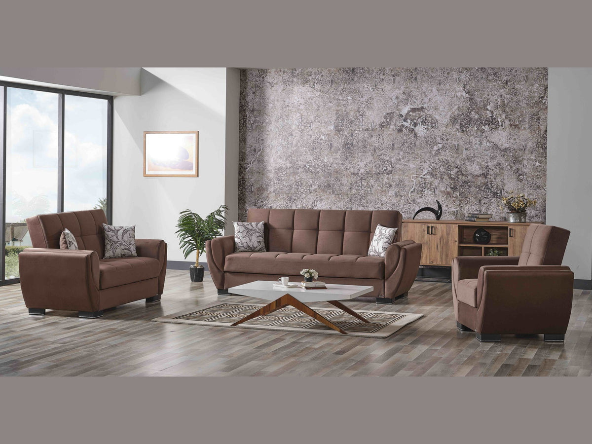 Ottomanson Armada Air - Upholstered Convertible Sofabed With Storage - Microfiber