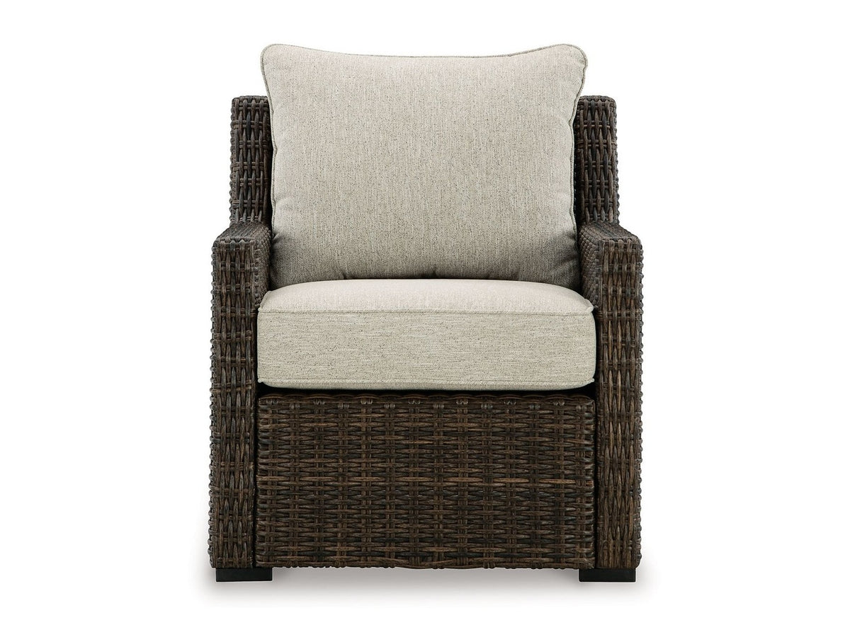 Brook Ranch - Lounge Chair With Cushion - Brown
