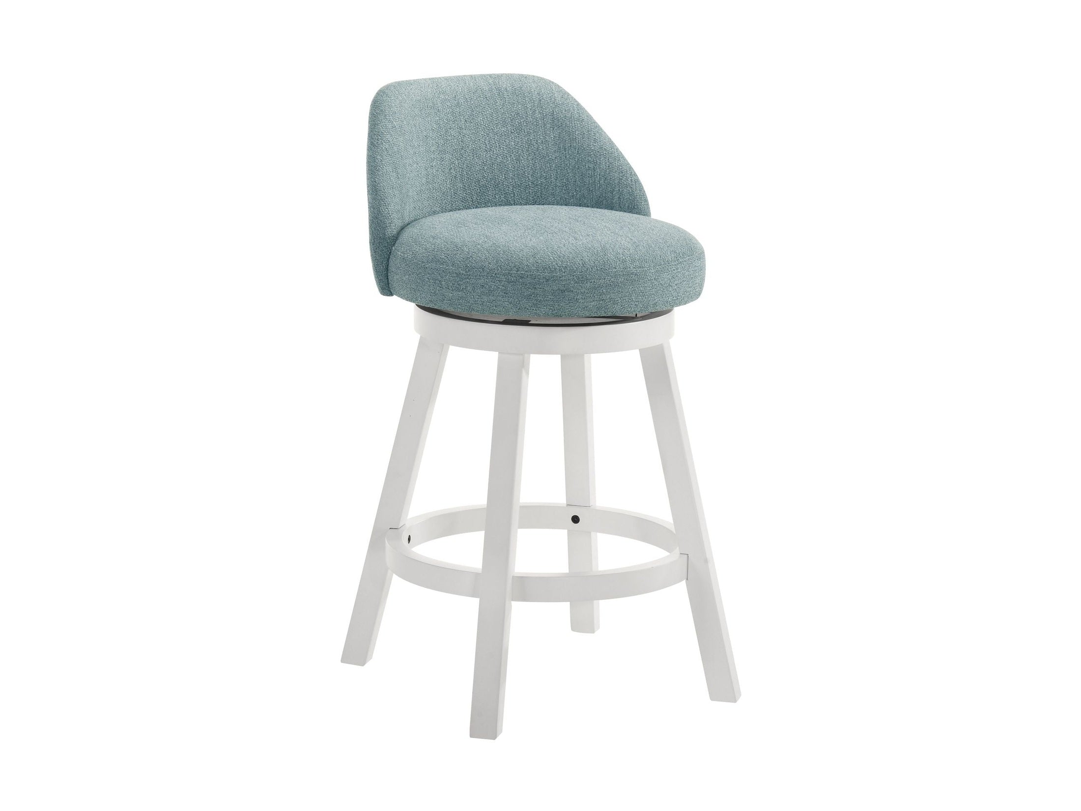 Erika - Modern Transitional Swivel Wood Counter Height Kitchen Bar Stool