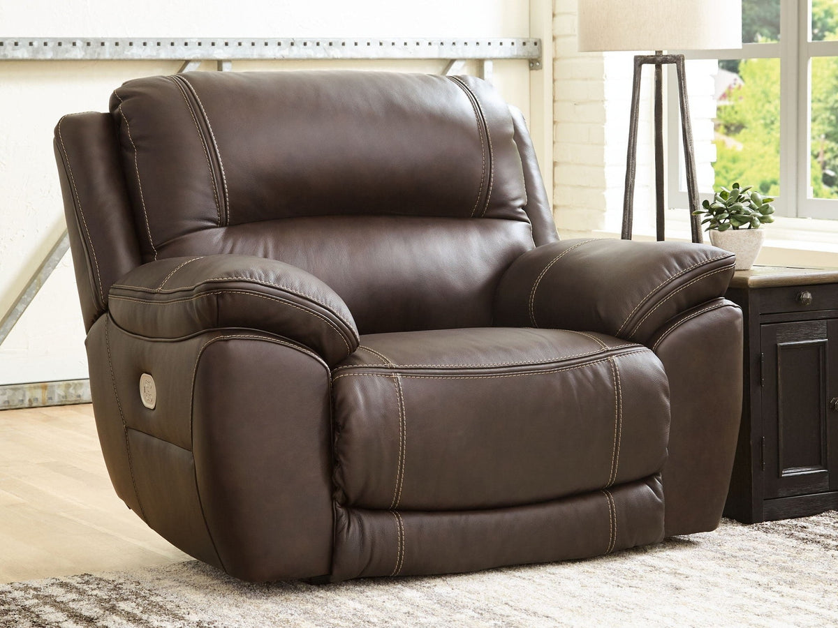 Dunleith - Zero Wall Recliner w/PWR HDRST - Chocolate
