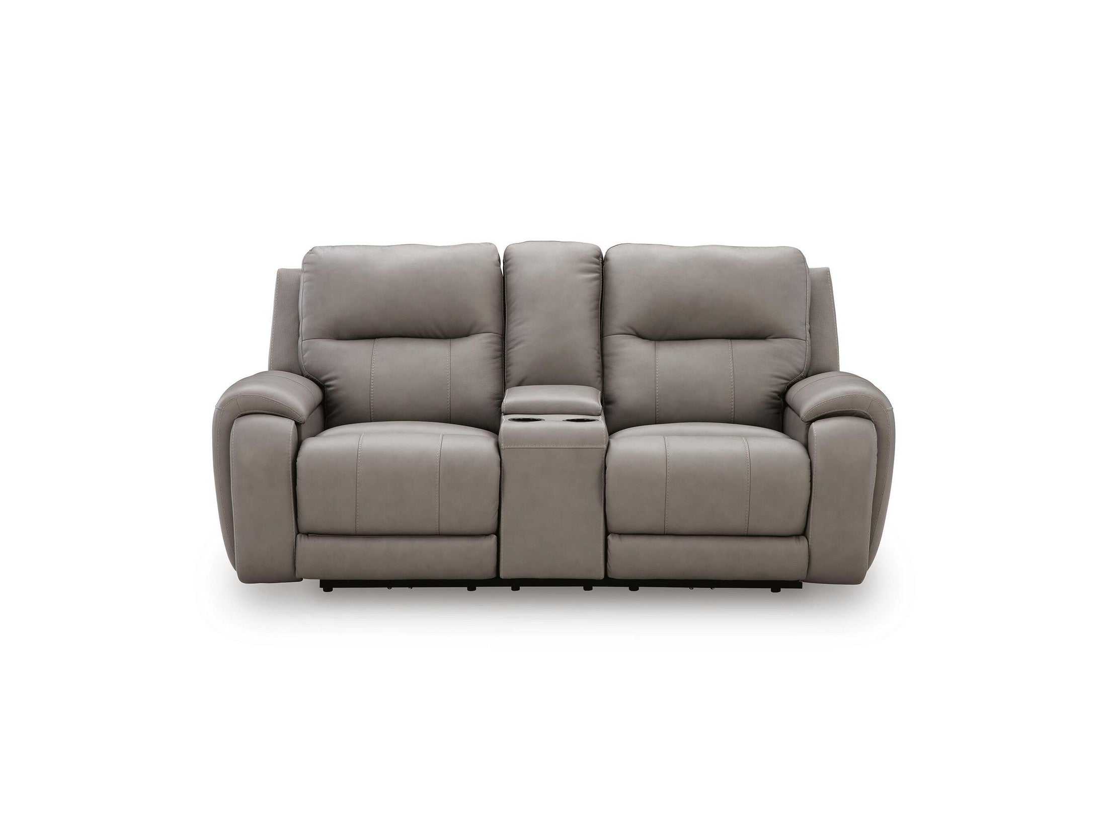 Real Moments - Power Reclining Loveseat With Audio Seating - Ash