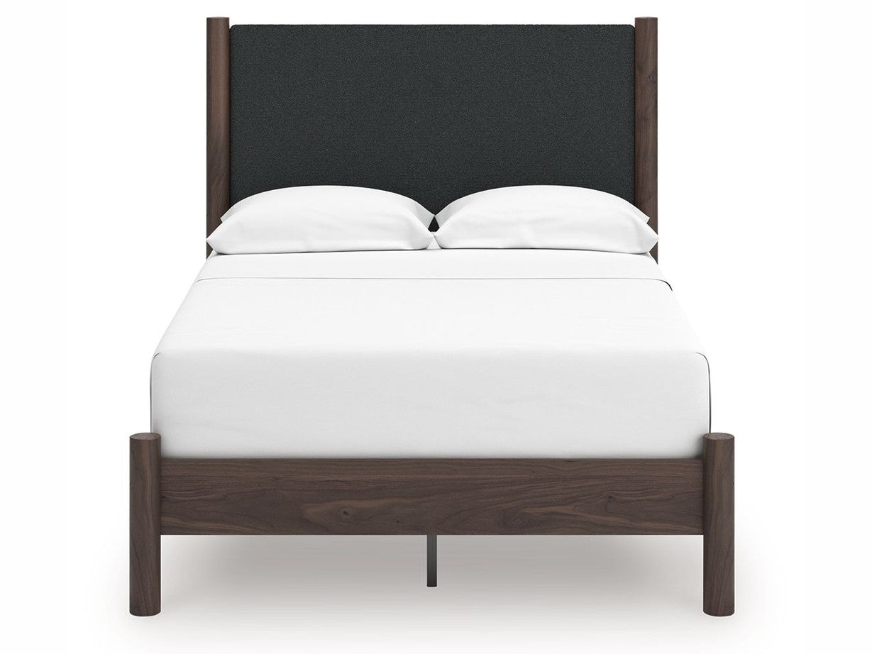 Cadmori - Upholstered Panel Platform Bed