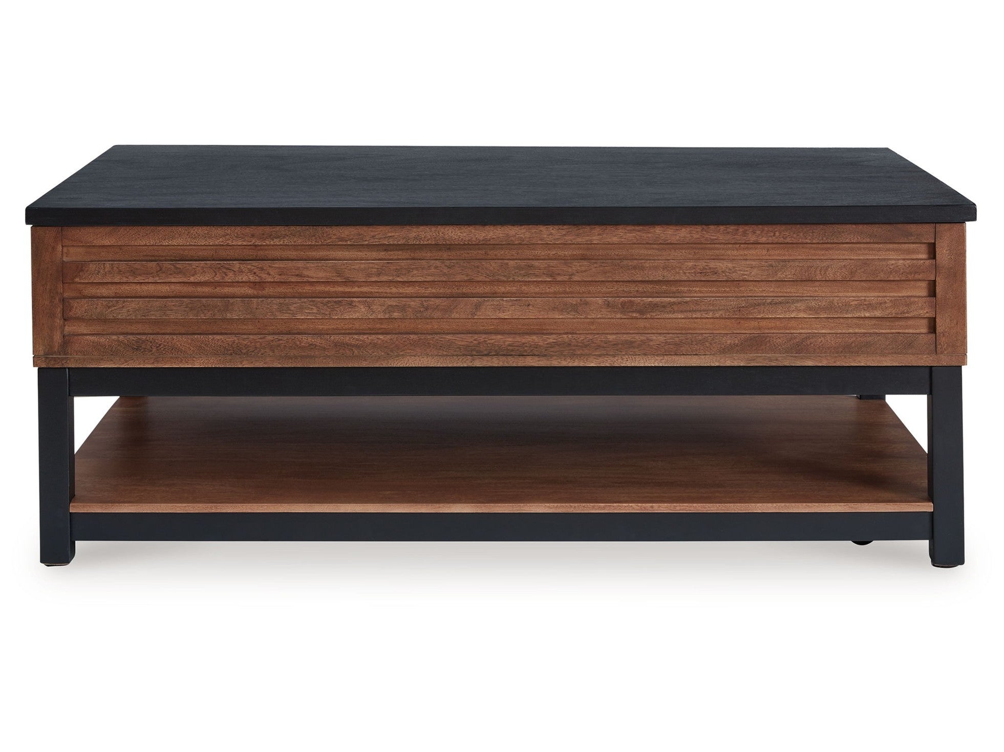 Kallari - Lift Top Cocktail Table - Warm Brown / Black