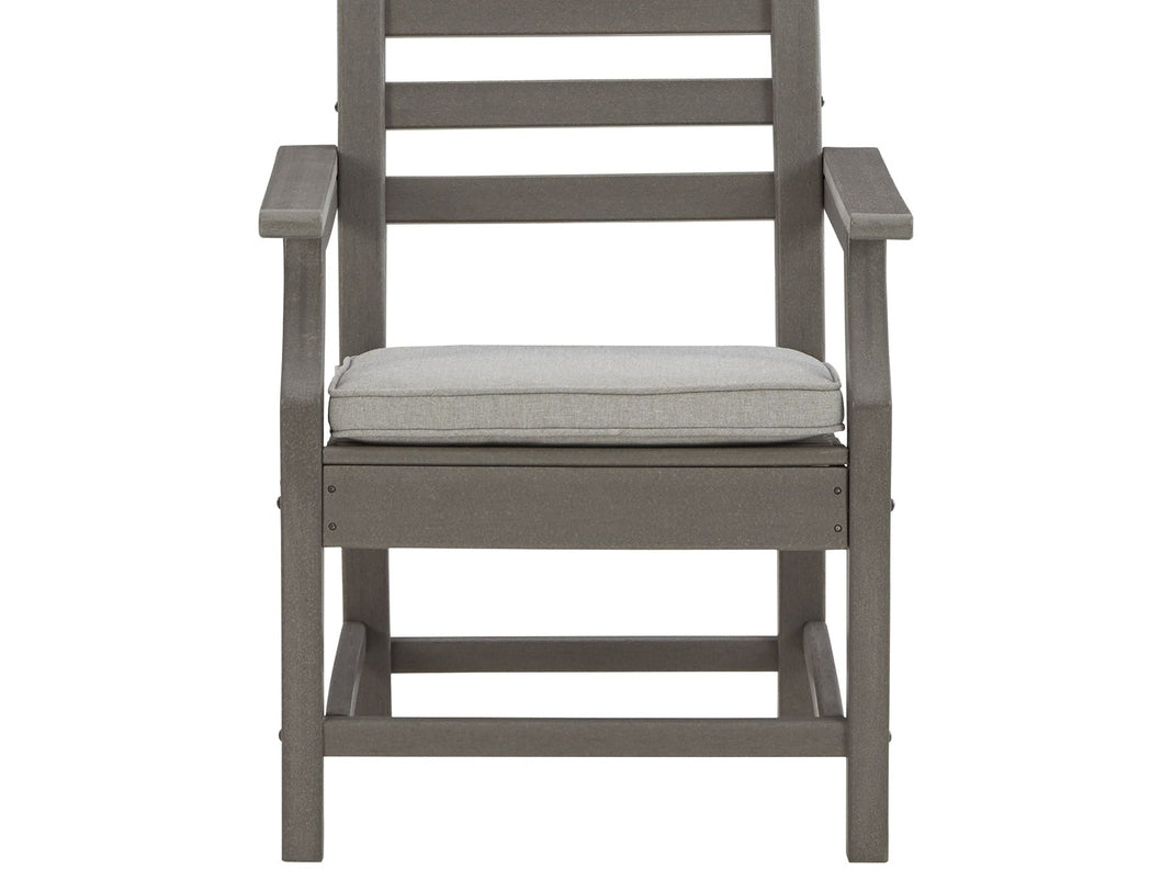 Visola - Arm Chair With Cushion (Set of 2) - Gray