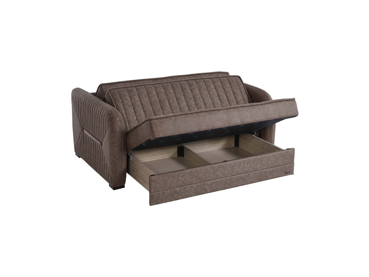 Ottomanson Speedy - Upholstered Convertible Loveseat With Storage