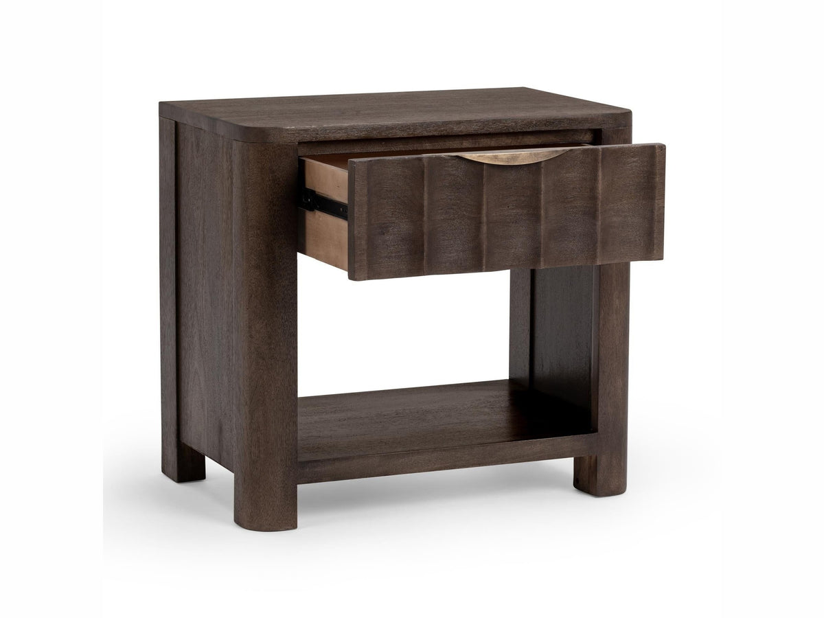 Baylee - 1 Drawer Nightstand - Cocoa Brown