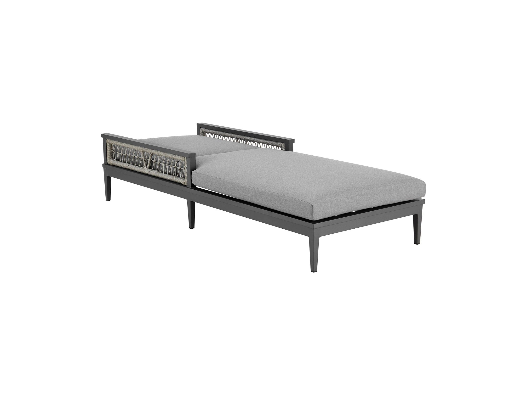 Zella - Outdoor Patio Chaise Lounge Chair - Gray / Earl Gray