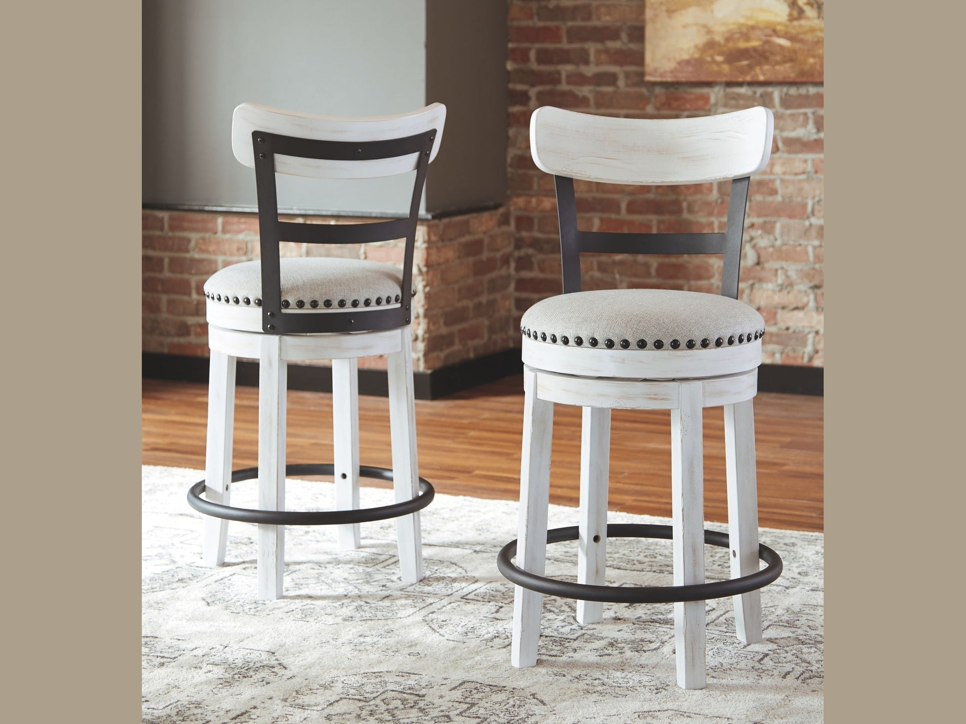Valebeck - Full Back Swivel Stool