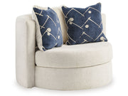 Padova - Swivel Accent Chair - Ivory