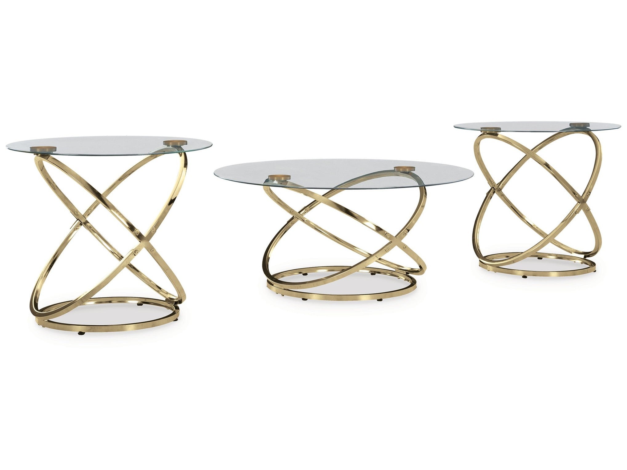 Crimonti - Occasional Table Set (Set of 3) - Champagne