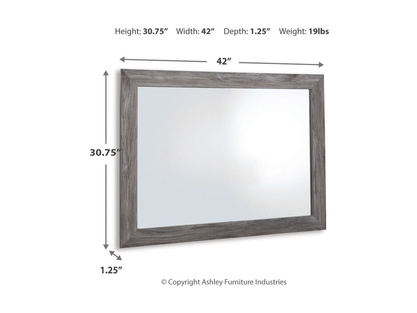 Bronyan - Bedroom Mirror - Dark Gray