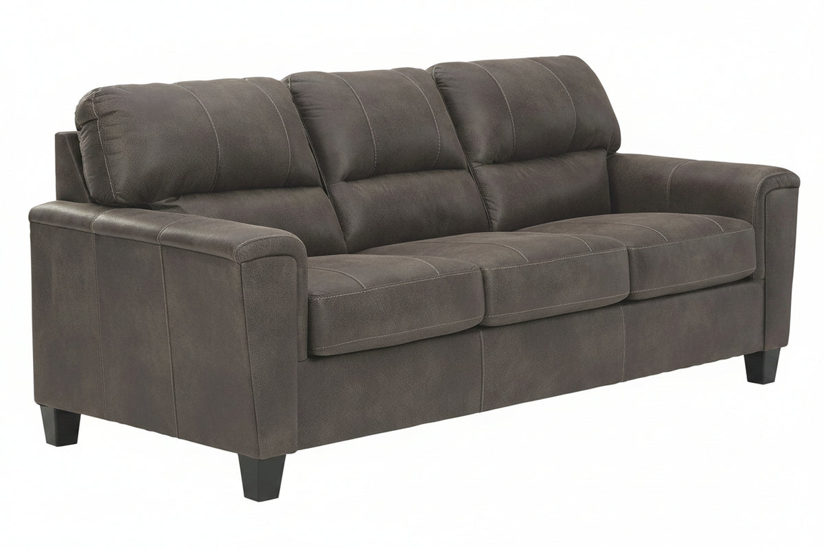 Gray sofa on a white background