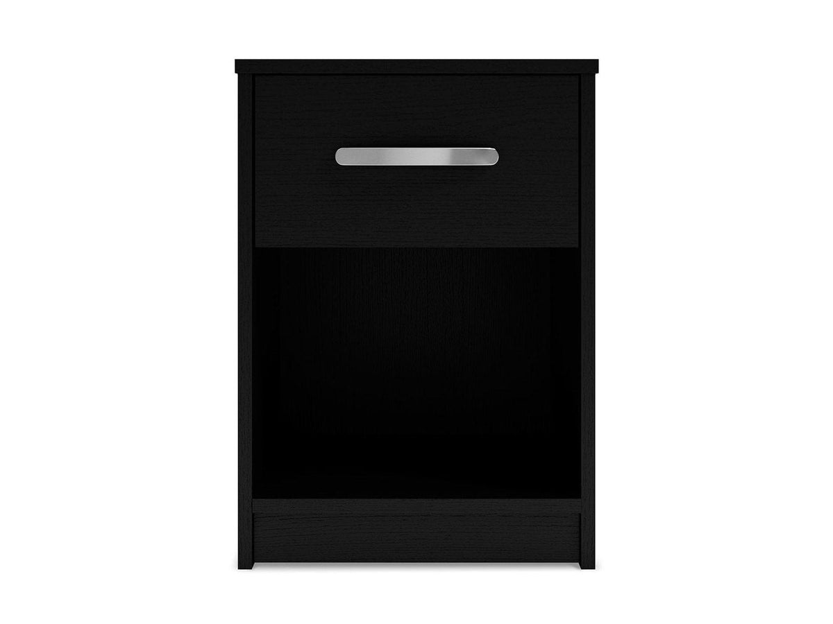 Finch - One Drawer Night Stand - Black