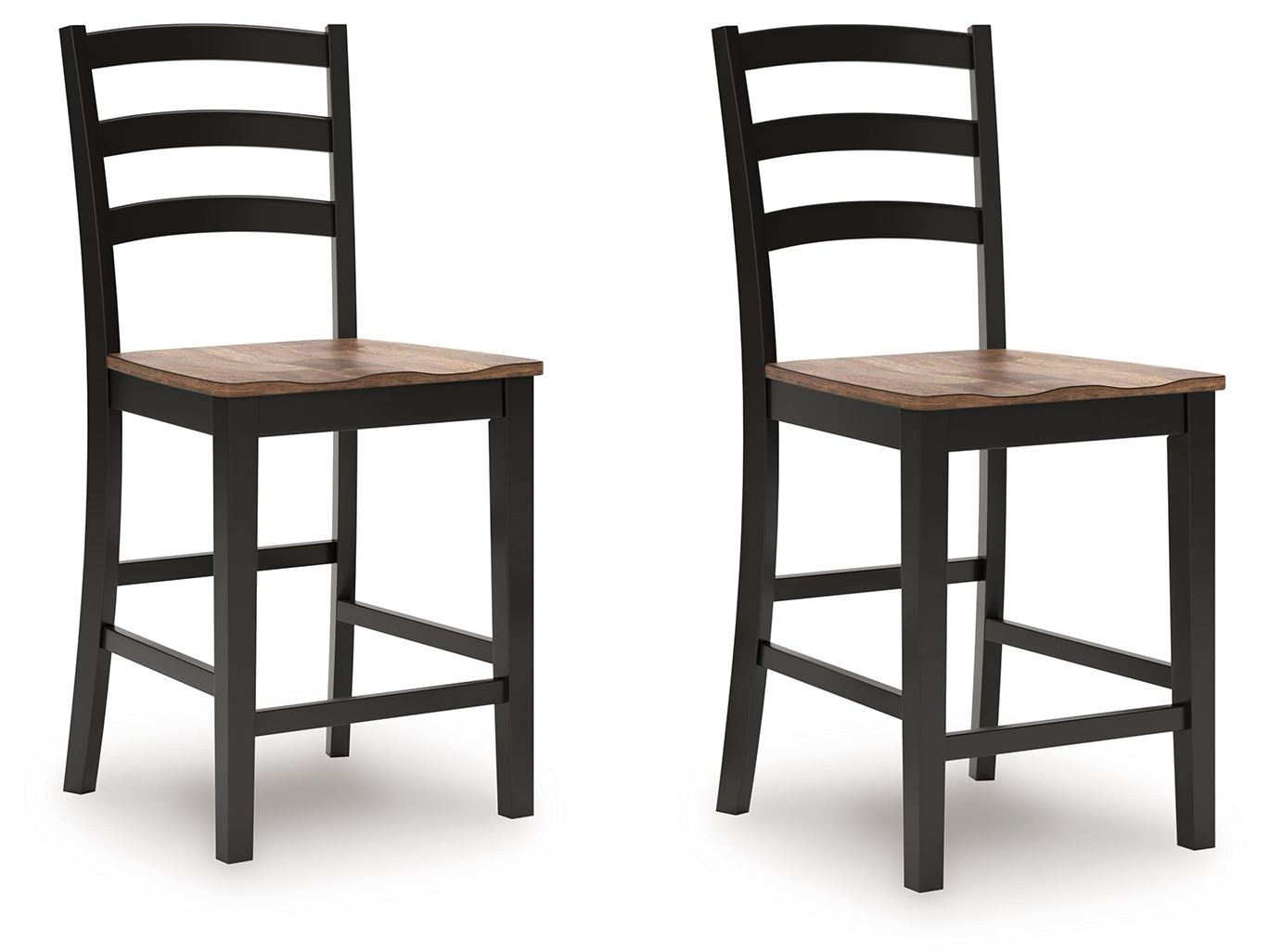 Wildenauer - Barstool (Set of 2) - Brown / Black