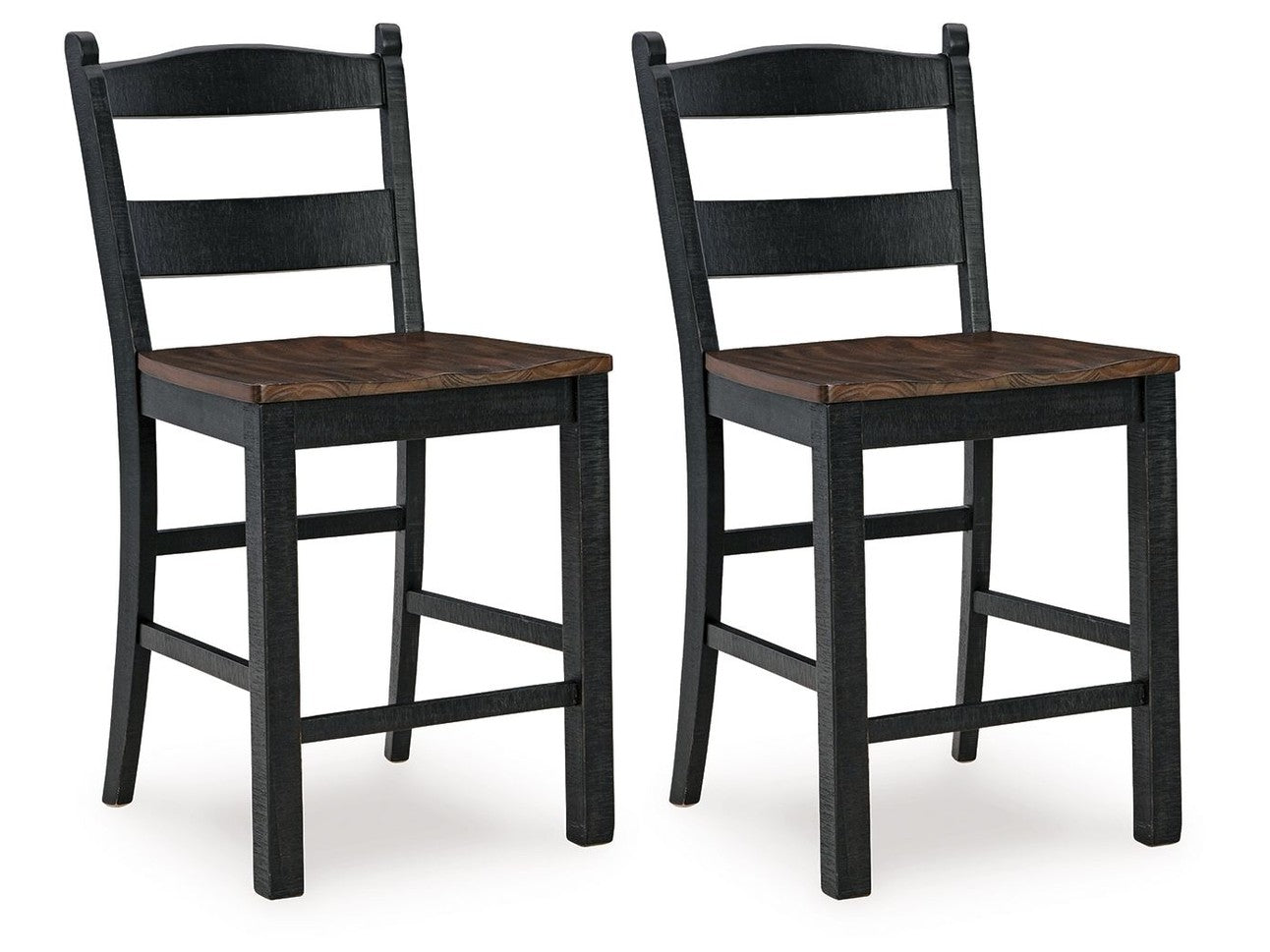 Valebeck - Barstool (Set of 2) - Black / Brown