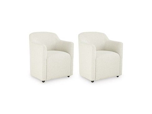 Radkin - Dining Upholstered Arm Chair (Set of 2) - Off White