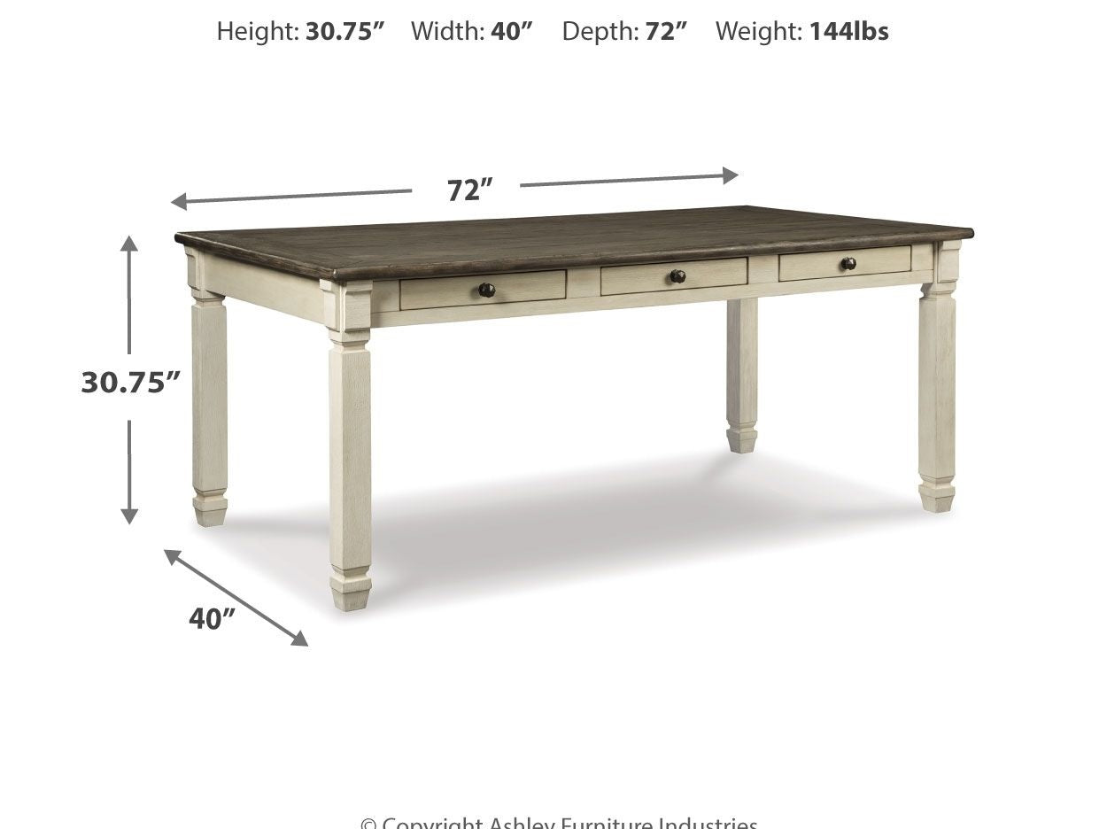 Bolanburg - Rectangular Dining Room Table - Beige