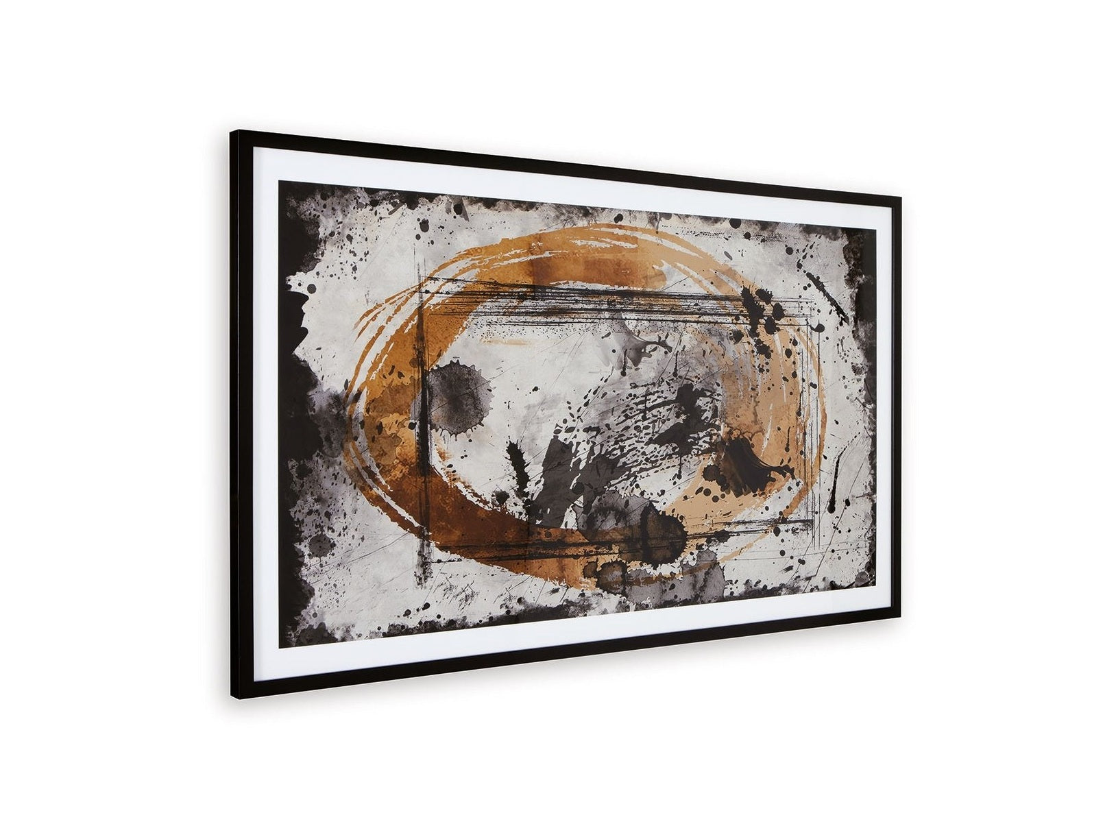 Clefting - Wall Art - Black / Caramel / Tan