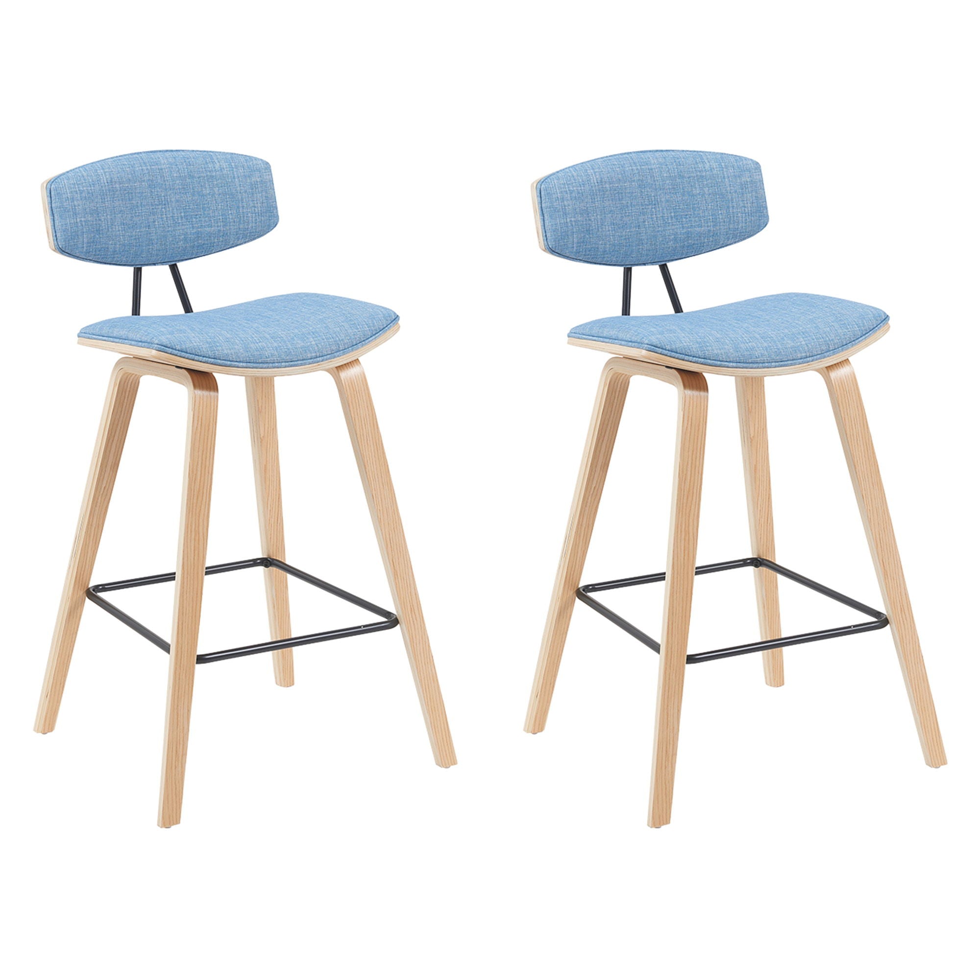 Fox - Swivel Counter Height Stool - Light Brown