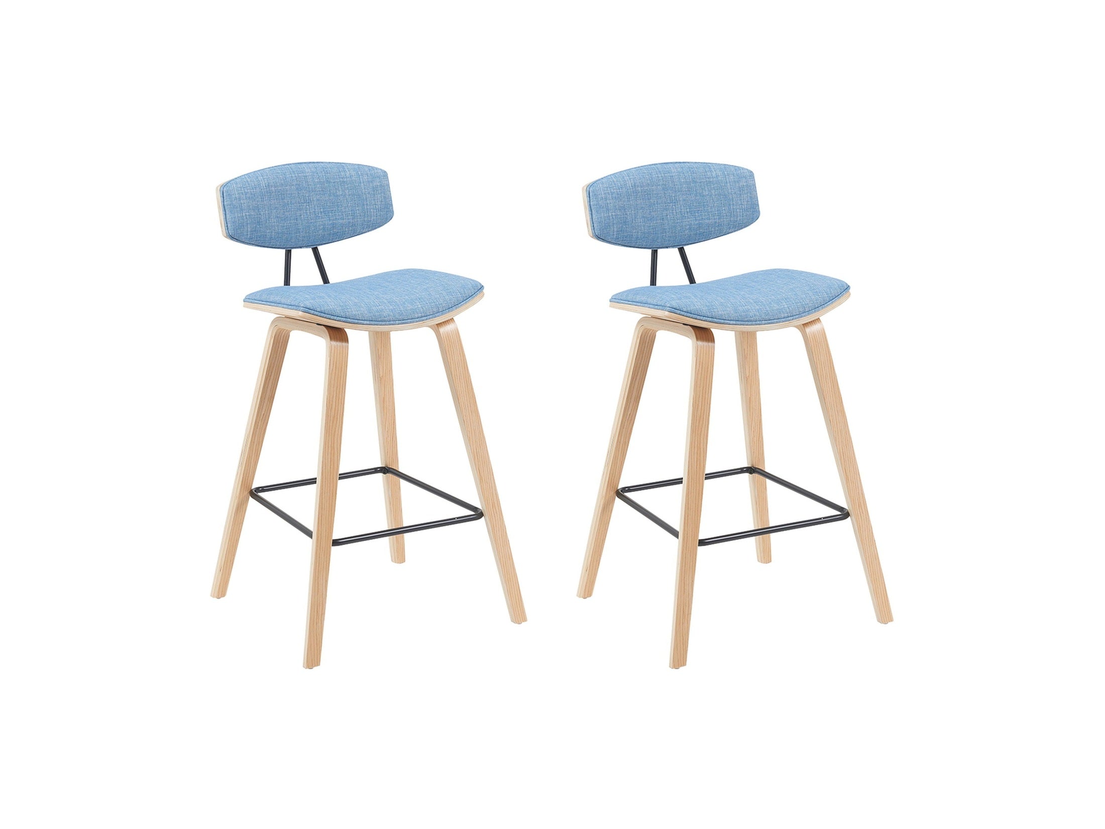 Fox - Swivel Counter Height Stool - Light Brown