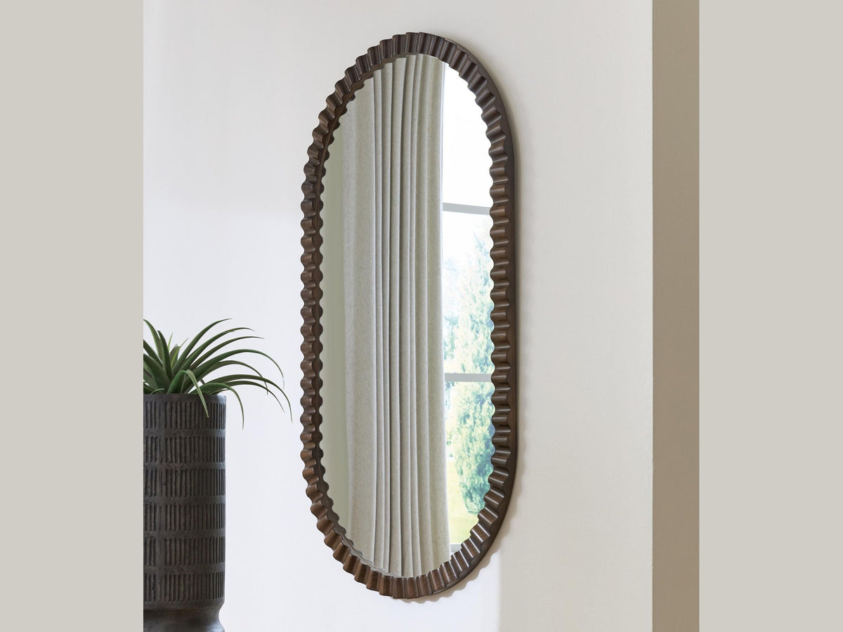 Clorington - Accent Mirror - Dark Brown