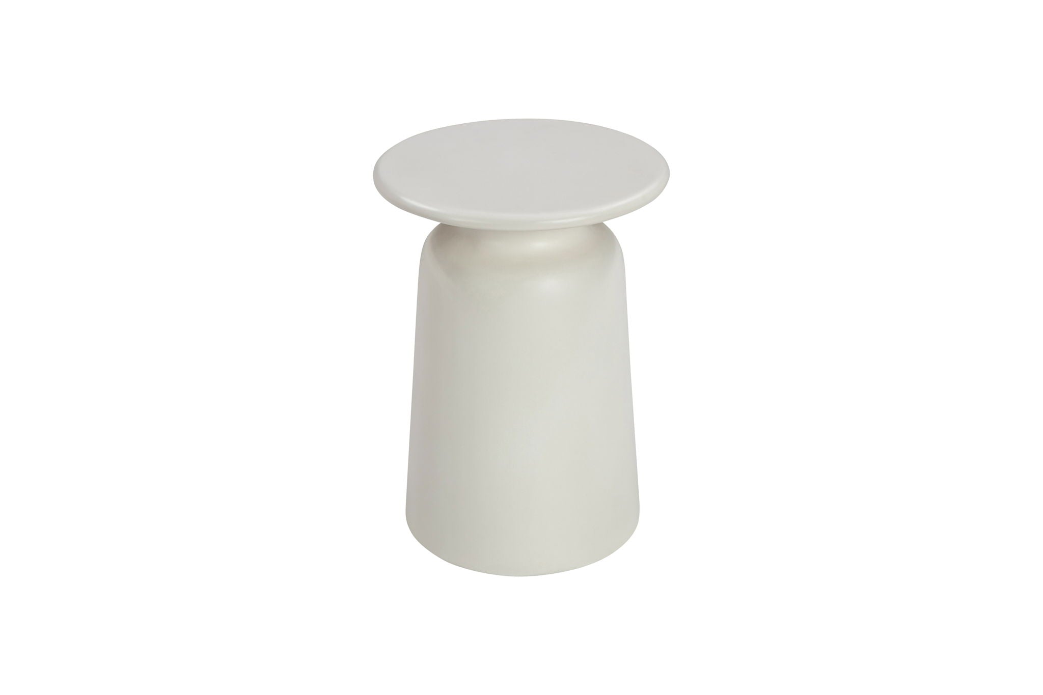 Lithia - Indoor Outdoor Lamp Table - White Concrete Finish