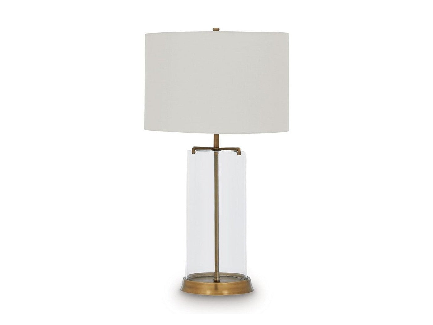 Gizeh - Glass Table Lamp - Clear / Gold Finish