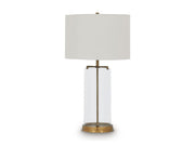Gizeh - Glass Table Lamp - Clear / Gold Finish